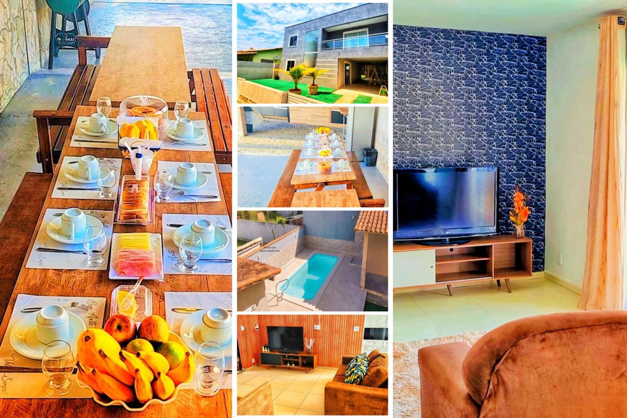 Refugio Tropical Casa De Praia Com Piscina Aquecida E 4 Suites E Garagem 3 Carros, 800 Mtrs Da Praia Internet 700 Mbps, Condominio Privado Com Pista De Skate , Quadra De Futevolei , Campos E Quadras De Futebol! Cabo Frio Kültér fotó