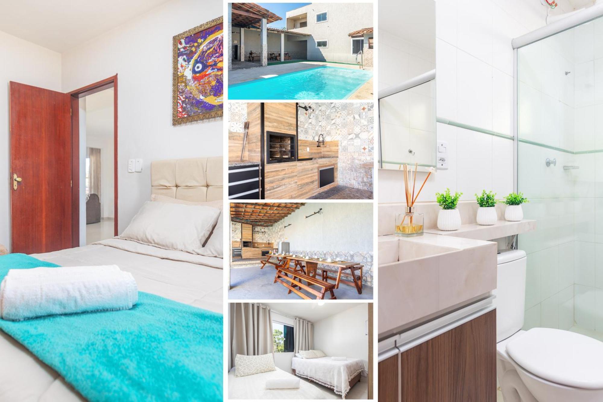 Refugio Tropical Casa De Praia Com Piscina Aquecida E 4 Suites E Garagem 3 Carros, 800 Mtrs Da Praia Internet 700 Mbps, Condominio Privado Com Pista De Skate , Quadra De Futevolei , Campos E Quadras De Futebol! Cabo Frio Kültér fotó
